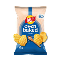 Bulvių traškučiai Lays Oven Baked su druska, 110 g