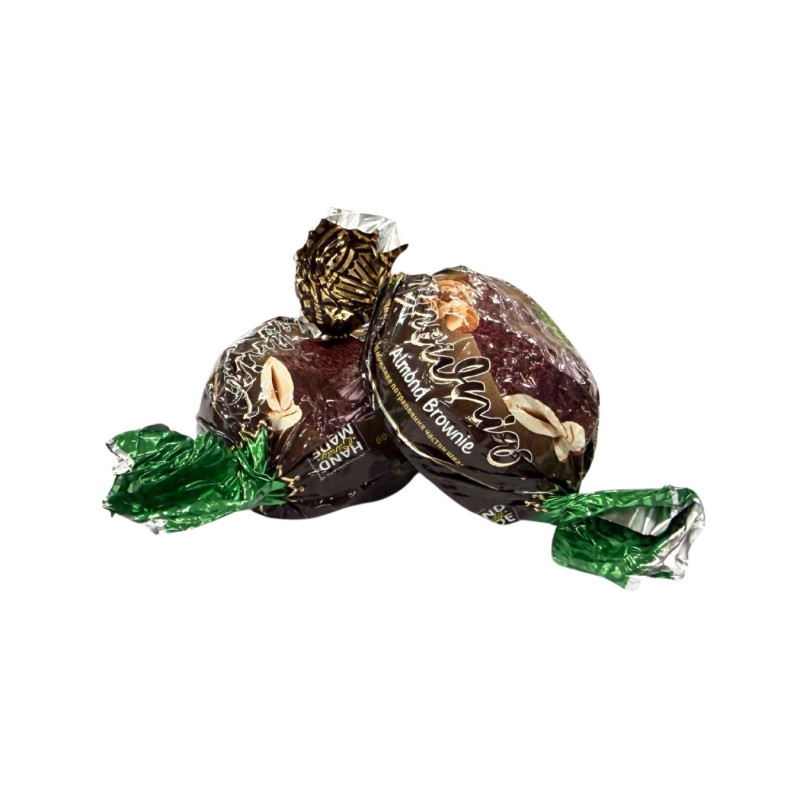 Šokolado skonio saldainiai Amant Braunis su migdolais, 1kg
