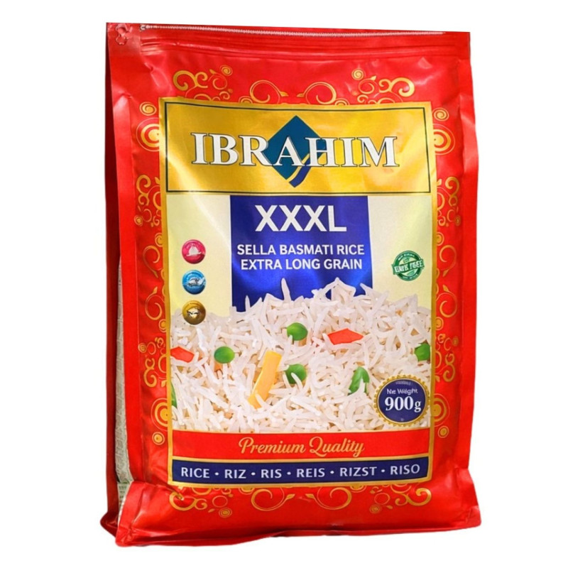 Ilgagrūdžiai ryžiai Basmati IBRAHIM, 900g