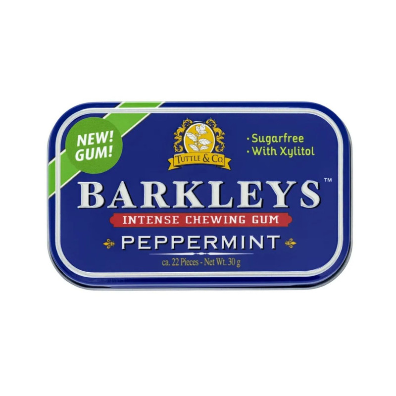 Pipirmėčių skonio becukrė kramtomoji guma Barkleys, 30 g