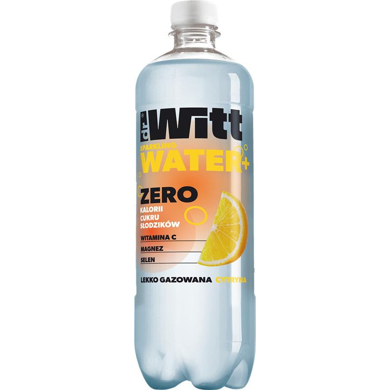 Citrinų skonio gazuotas gėrimas DrWitt su kalciu, magniu, cinku,selenu 750 ml