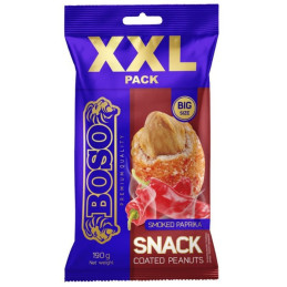 Žemės riešutai Boso XXL paprikų skonio apvalkale, 190 g