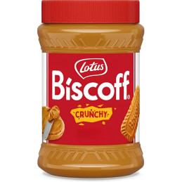 Karamelizuotų sausainių skonio kremas Lotus Biscoff Crunchy (traškus), 380 g