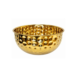 Metalinis serviravimo dubuo auksinis 20 cm