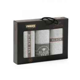 Virtuvinių rankšluosčių rinkinys ZWOLTEX BLACK TEA, pilki, 3 vnt