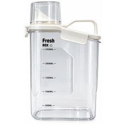 Plastikinis indas su dangteliu 2500 ml
