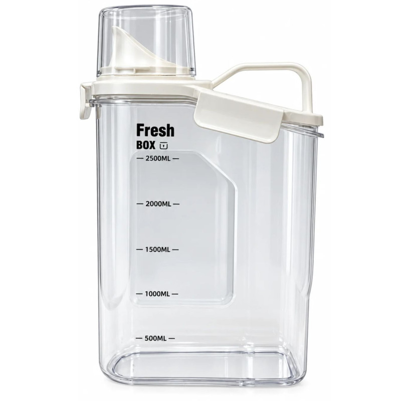 Plastikinis indas su dangteliu 2500 ml