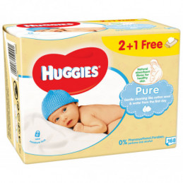 Drėgnos servetėlės Huggies...