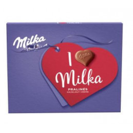 Saldainiai  MILKA pieninio šokolado skonio su lazdynų riešutų įdaru 110g