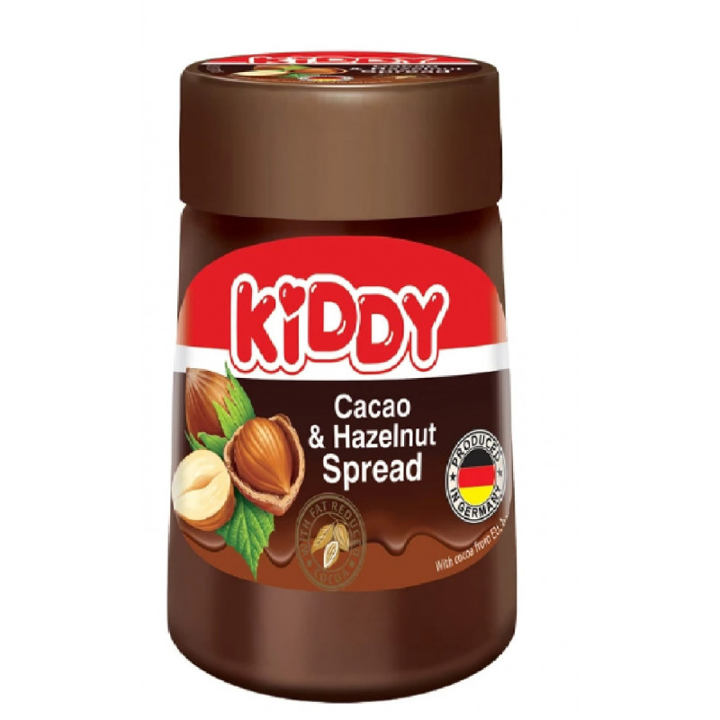 Kakavos ir lazdynų riešutų tepamas kremas Kiddy 400g