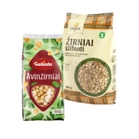 Pupelės, žirniai ir kiti produktai