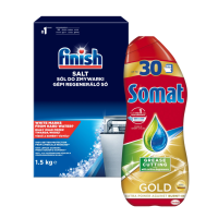 Skalavimo skystis, druska ir kitos priemonė